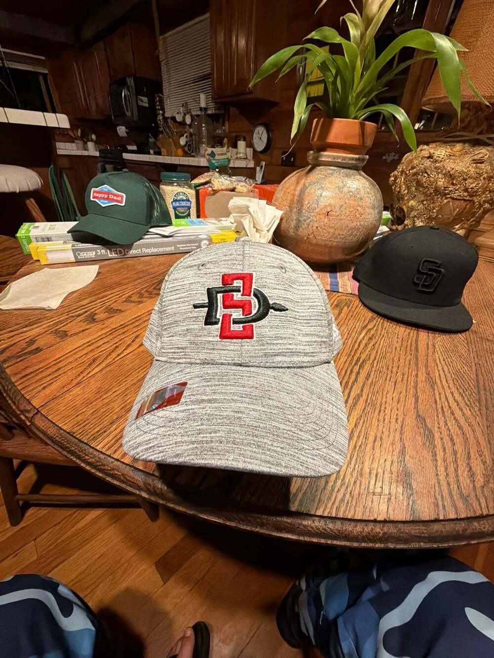 Captivating Headwear San Diego State Aztecs Grey Heather Structured Baseball Cap